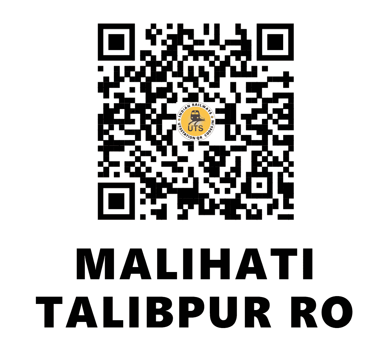 UTS QR Code for MALIHATI TALIBPUR RO - MHTR - ER (WEST BENGAL)